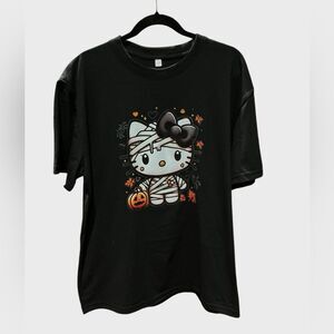 Hello Kitty Halloween Tee Goth Kawaii T-Shirt